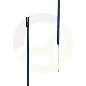 Ograjni stebri - plastični - črn, 50 cm, 024407, 10 kos