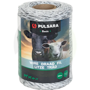 Plastična žica Basic, 200 m, bela