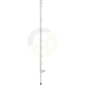Ograjni stebri - plastični 105 cm bela, 10 kos