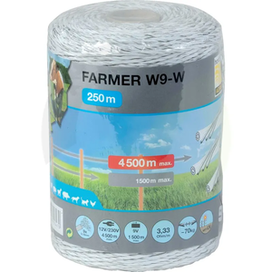 Žica FARMER W9-W, bela, 250 m Horizont