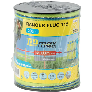 Trak RANGER FLUO T12, rumen/zelen/rumen, fluorescenčen, 200 m Horizont