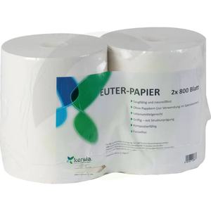 Čistilne brisače Euterpapier 800 listov dvojni kolut (2 koluta/pak.)