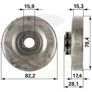 Pogonski zobnik z obročem Oregon 106593X, 3/8'' 7 zob