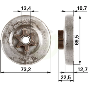 Pogonski zobnik Carlton 5-112135X, 3/8, 6 zob