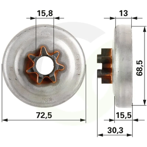 Pogonski zobnik .325, 7 zob