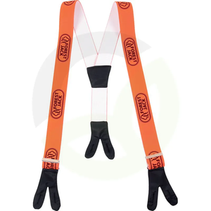 Naramnice s zankami 5 cm široke oranžno-bele