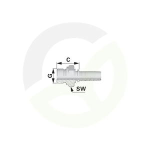 Priključek z navojem AGMFD DN12 M22X1,5