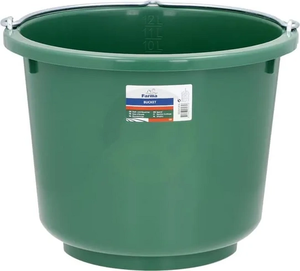 Gradbeno vedro, 12 l, zeleno - Farma 502012FA
