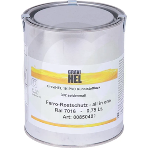 Temeljni premaz z zaščitno barvo proti rji - RAL 7016 - antracit siv - 750 ml
