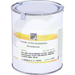 Temeljni premaz z zaščitno barvo proti rji - RAL 9005 - črn - 750 ml