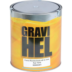 Temeljni premaz z zaščitno barvo proti rji - RAL 7016 - antracitno siva - 2,5l