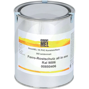 Temeljni premaz z zaščitno barvo proti rji - RAL 9006 - srebrn - 2,5l