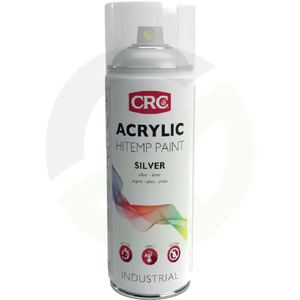 Sprej za visoke temperature - akrilna barva - srebrna - 400 ml