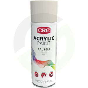 Akrilna barva v spreju - RAL 9010 - čisto bela mat - 400 ml - sprej