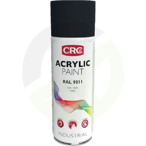 Akrilna barva v spreju - RAL 9011 - grafitno mat črna - 400 ml - sprej