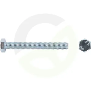 Matični vijak M8 x 12 mm, kakovost 8.8, 100 Kos pocinkano jeklo, DIN933