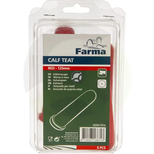 Vima za teličke Super, X-zareza, rdeča, 5 kosov - Farma 505015FA