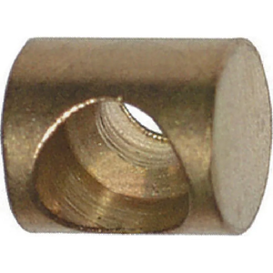 Spajkalni zaključek žice 8 x 8,9 x 6 mm - 10 Kos medenina - zaprt