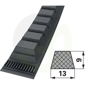 Klinasti jermen AVX 13 x 1025 LA bočne površine odprte, zobat, DIN7753