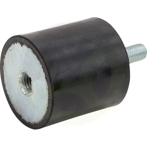Gumijasti-kovinski blažilnik tip 2, 30 x 25 mm cilindrični 1x zunanji navoj 1x notranji navoj M8 x 2