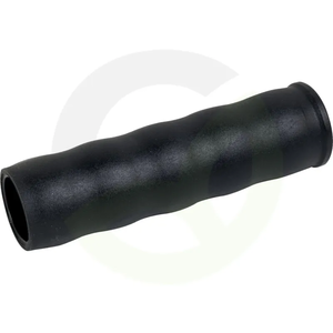 Cevni ročaj fi 28 x 120 mm - nasadni - črn