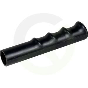 Cevni ročaj fi 25 x 115 mm - nasadni - črn