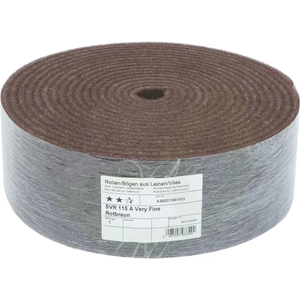 Brusna koprena rdeče rjava - A super fina - 115 mm x 10 m SVR 115 - rola