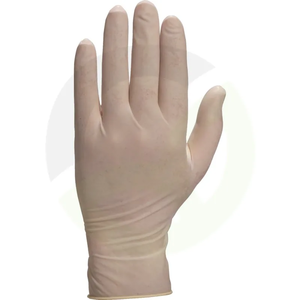 Zaščitne rokavice za enkratno uporabo napudrane, Latex, velikost 7/8, 100 kos