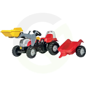 Poganjalček - Traktor Steyr 6190 Junior z nakladalcem in prikolico