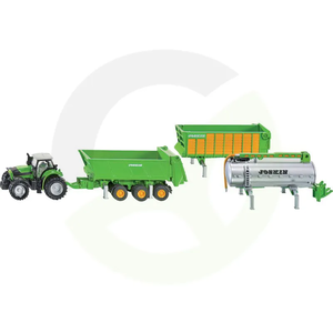 Siku traktor Deutz Fahr s prikolico Joskin (1848)