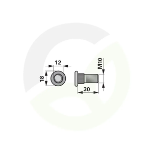 Vijak FELLA M10X30 478036, 124072