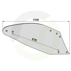 Deska pluga desna - Gregoire Besson 173484 / 173436 / 173490