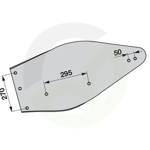 Deska pluga leva - Kuhn 616139