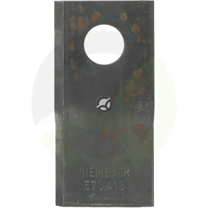 Nož kosilnice desni 100x48x3mm luknja Ø19mm - Niemeyer 570418