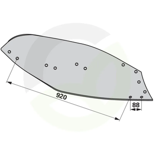 Deska pluga desna Kverneland 083228