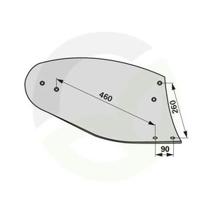 Deska pluga desna Pöttinger 041384Z