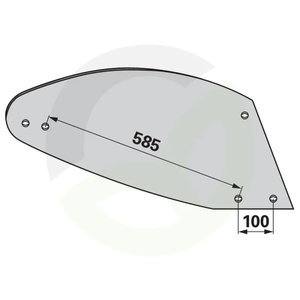 Deska pluga desna Överum 165 84031