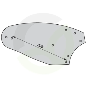 Deska pluga desna Lemken 3441040