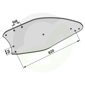 Deska pluga leva Lemken 344 1141