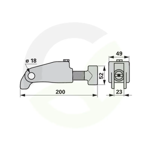 Nosilec deske pluga V&N LZ528800