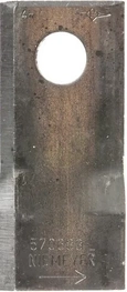 Nož kosilnice levi 107x48x4mm luknja Ø19mm - Niemeyer 570683