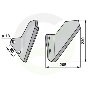 Del motike - lastovke levi Horsch 00310986