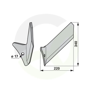 Del motike - lastovke levi za Pottinger 9781.50.020.0