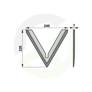 Motičast nož 240 mm K.U.L.T. K.HS 424S