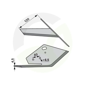 Nož freze 120 mm, desni K.U.L.T. K.HS 49912R