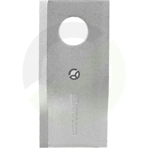 Nož kosilnice levi 100x48x3 mm - luknja Ø 19 mm - primerno za Pöttinger/Niemeyer - 25 kosov - Kramp 570413KR