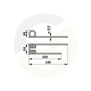 Vzmetni prst Heuer pocinkan ustreza Rapid 67924