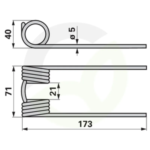 Vzmetni prst Deutz Fahr 06263431