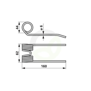 Vzmetni prst 6 mm Steyr
