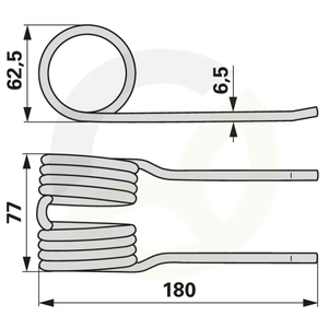 Vzmetni prst ustreza Strautmann 73514502